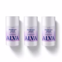 Imagem do produto Kit Cristal Natural Alva: Trio 3 Desodorantes em Barra 55g 12 Horas de Proteção Lavanda