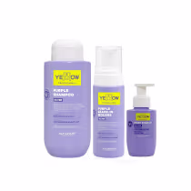 Imagem do produto Kit Yellow Purple Silver - Shampoo 500ml + Leave-In Mousse 160ml + Pure Sérum 100ml
