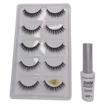 Imagem do produto Kit Macrilan Cola Cílios Postiços+Cílios 3D 5 Pares X01