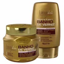 Imagem do produto Kit Mascara E Leave In Forever Liss Linha Banho De Verniz