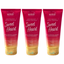 Imagem do produto Kit Kiss New York Sweet Heart - Loção Hidratante Corporal 180ml - 3 Unidades