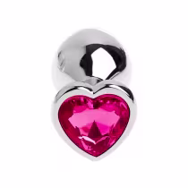 Plug Anal Sexy Import Coração Cristal Joia G Pink, 1 produto.