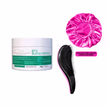 Kit Prohall Cosmetic BTX Blend Repair + Escova + Touca de Cetim, 3 produtos.