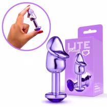 Imagem do produto Plug Anal Pênis Lite Plug com Joia Roxo