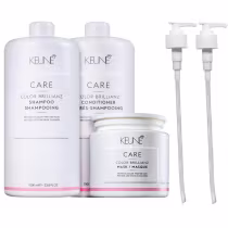 Imagem do produto Kit Keune Color Brillianz - Shampoo 1L + Condicionador 1L + Máscara 500ml + Válvula Pump