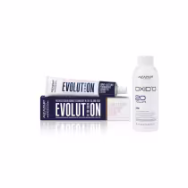 Kit Alfaparf Evolution Of The Color 9.21 Louro Claríssimo Irisé Cinza + Oxid'o 6%, 2 produtos.