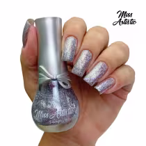 Imagem do produto MISS ARTISTIC - Esmalte Glitter Efeito Holográfico - Lacinho - Cor B701 - 14ml