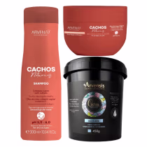 Imagem do produto Kit Arvensis Cachos Shampoo Máscara Ondulados Geleia Suave