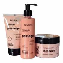 Imagem do produto Kit Labotrat Dia a Dia Pêssego - Hidratante 190ml + Esfoliante 150g + Sais Espumantes 280g
