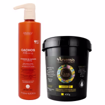 Imagem do produto Kit Arvensis Cachos Ativador Ondulado 500ml E Masc. 2x1 450g