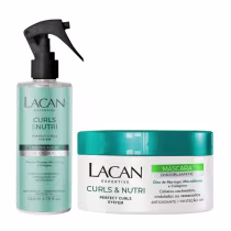 Imagem do produto Kit Lacan Curls e Nutri Spray Umidificador + Mascara 300g