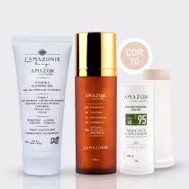 Imagem do produto KIT COMPLETO 10: SÉRUM DE VITAMINA + COR 10 + GEL DE LIMPEZA