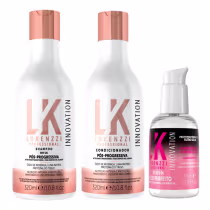 Imagem do produto Kit Lokenzzi Pós Progressiva Sh e Cond + Serum Liso Perfeito