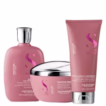 Imagem do produto Alfaparf Milano Semi Di LINO Moisture Dry Hair Nutritive Shampoo/Conditioner/Mask Kit Home Care