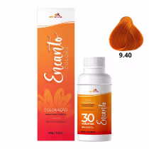 Imagem do produto Kit Beleza Ruiva Encanto Colors 9.40 e Oxigenada 30vol 9%