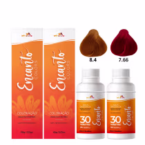 Imagem do produto Kit Beleza Ruiva Encanto Colors Ruivo Cherry