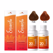 Imagem do produto Kit Beleza Ruiva Coloração Encanto Colors Ruivo Cobre Intenso Dourado