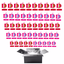 Imagem do produto Kit 50Un Lubrificante Íntimo Beijável D4 Morango e Chiclete Sexy Fantasy Sachê 5g