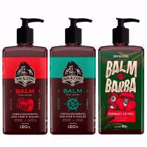 Imagem do produto Kit 3x Balm Barba Negra Calico Jack e Guaraná Don Alcides