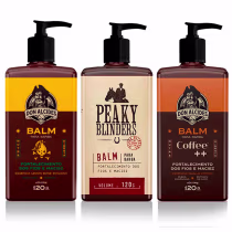 Imagem do produto Kit 3x Balm Lemon Bone  Peaky Blinders Coffe Don Alcides