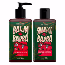 Imagem do produto Kit 1x Balm e 1x Shampoo Para Barba Guaraná 120g Don Alcides