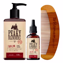 Imagem do produto Kit Balm Óleo Pente Curvo Barba Peaky Blinders Don Alcides