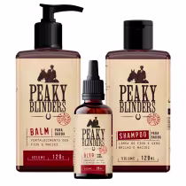 Imagem do produto Kit Balm Shampoo Óleo Para Barba Peaky Blinders Don Alcides