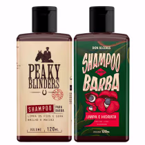 Imagem do produto Kit 2x Shampoo Barba Peaky Blinders e Guraná Don Alcides