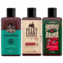Imagem do produto Kit 3x Shampoo Barba Calico Jack Peaky Guaraná Don Alcides