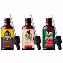 Imagem do produto Kit 4x Óleo Barba Calico Lemon Peaky e Guaraná Don Alcides