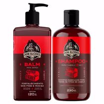 Imagem do produto Balm 120g Para Barba e Shampoo Cabelo Barba Negra Don Alcides