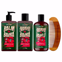 Imagem do produto Balm Shampoo Barba e Cabelo Pente Curvo Guaraná Don Alcides