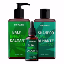 Imagem do produto Kit Balm Óleo e Shampoo Para Barba CB2 Ozonizado Don Alcides