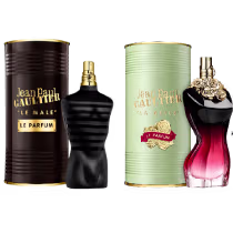 Imagem do produto Combo Casal Perfumes Jean Paul – Feminino La Belle Le Parfum 100ml + Masculino La Male Le Parfum 125ml