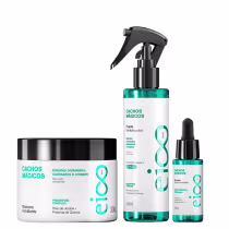 Imagem do produto Kit Eico Pro Cachos Mágicos -  Máscara 300g + Fluido Revitalizador 200ml + Booster 30ml