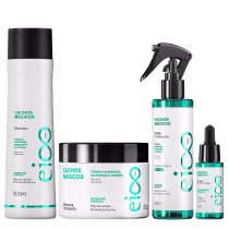 Imagem do produto Kit Eico Pro Cachos Mágicos - Shampoo 300ml + Máscara 300ml + Fluido 200ml + Booster 30ml