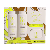 Imagem do produto Kit Shampoo, Máscara e Condicionador Fortalecimento Fio de Aço LELUSH
