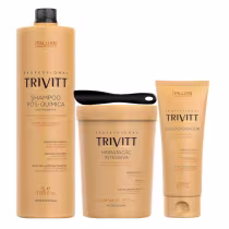 Imagem do produto Kit Trivitt Profissional Pós Química Shampoo, Condicionador e  Hidratação Intensiva (3 Itens)