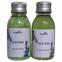 Imagem do produto Kit Sais De Banho E Espuma Para Banheira Hidro Ofurô Premium Alecrim 60ml