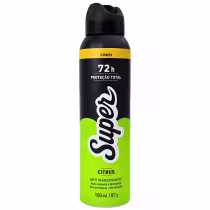 Imagem do produto Cimed Super Desodorante Antitranspirante Aerossol 0% Alumínio Citrus 72h 150ml / 87g