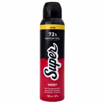 Imagem do produto Cimed Super Desodorante Antitranspirante Aerossol 0% Alumínio Energy 72h 150ml / 87g