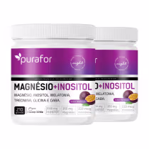 Imagem do produto Kit 2 Magnésio e Inositol 210g Purafor Noite