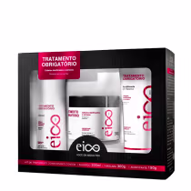 Imagem do produto Kit Eico Pro Tratamento Obrigatório - Shampoo 300ml + Máscara 300g + Acidificante 190ml