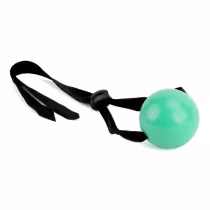 Imagem do produto Mordaça Bola com Alça em Cetim - Verde | La Pimienta Sado