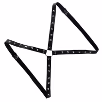 Imagem do produto Arreio Couro Sintético com Spike e Argola - Brasil Fetiche