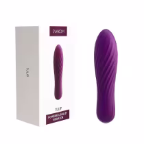 Imagem do produto Vibrador em Silicone com Vibro, Recarregável - Roxo | Tulip