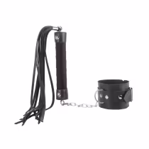 Imagem do produto Bracelete com Chicote - 37 cm - Preto | La Pimienta Sado