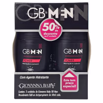 Imagem do produto Giovanna Baby GB Men Kit 2 Desodorante Roll-on Power 48h Vegano 50ml Cada