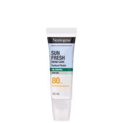 Protetor Solar Facial Neutrogena Sun Fresh Oil Control FPS80 Sem Cor, 40ml.