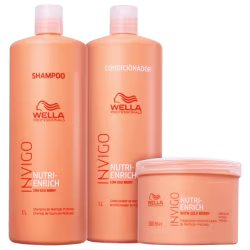Kit Wella Professionals Invigo Nutri-Enrich Salão Tripla Ação, 3 produtos.